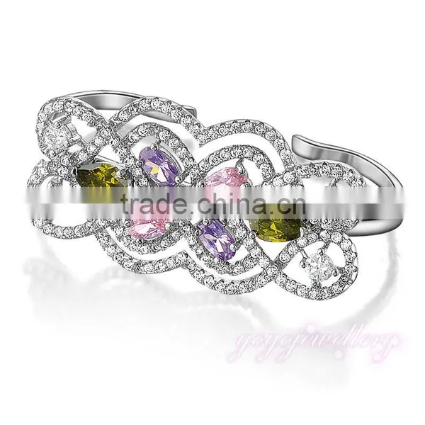 New Arrival New Design Finger Ladies Gold Cuff Ring