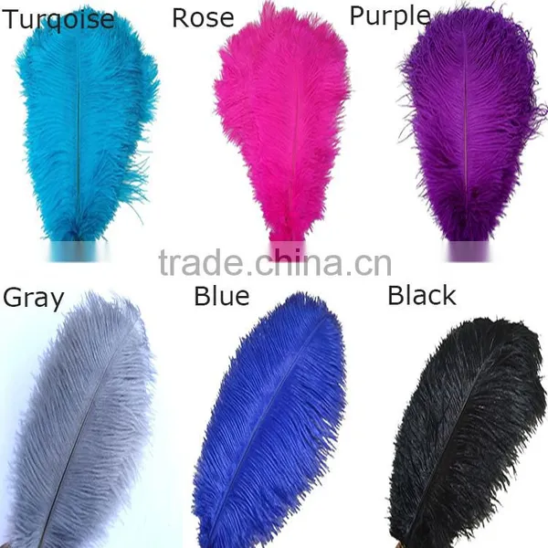 Colourful Ostric Hair , Dyed Feather Ostric Plumes for Carnival Costumes Decoration photo-2