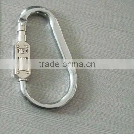 Manufacturer Wholesale High Quality Aluminum Password Snap Hook ,rigging Industrial With Password Carabiner SpringHook Quality Choice photo-3