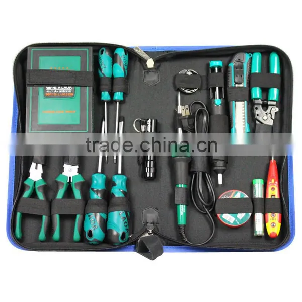 53pcs Tool Set With Electric Soldering Iron Multifunction Screwdrivers Set 30W Telecommunications Repair Set photo-2