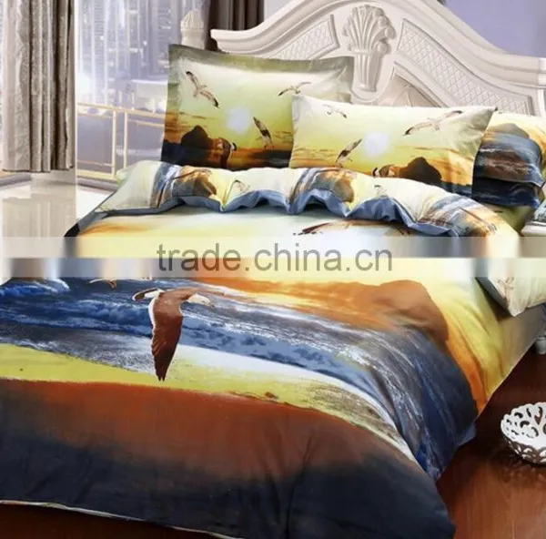 High Quality 100% Cotton Custom 3D Animal Printing Bed Set photo-4