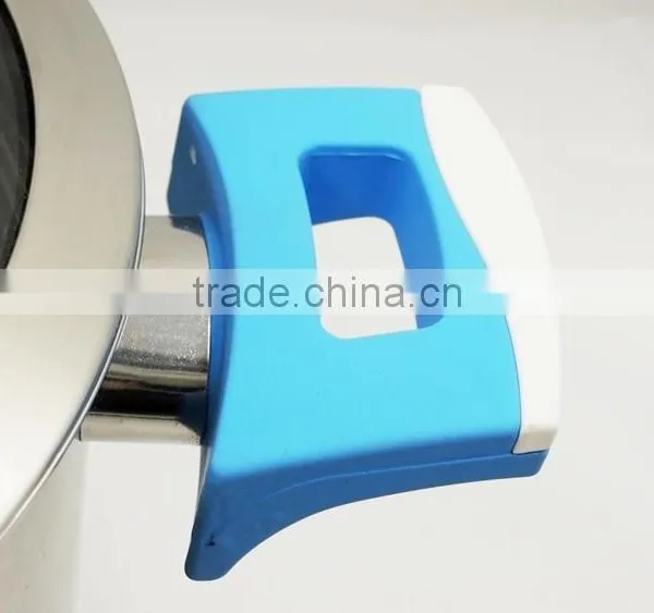 High-end Design Stainless Steel Casserole Hot Pot T-type Lid and Silicone Paint Bakelite Handles photo-2