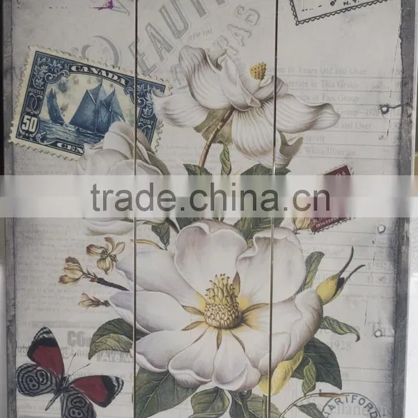 Excellent Wooden Wall Art Painting for Living Room Decoration