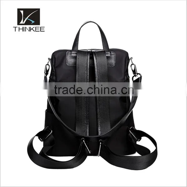 China Supplier Leather Backpack 2016 High Quality Fashion Women Bag Black Leather Backpack photo-5