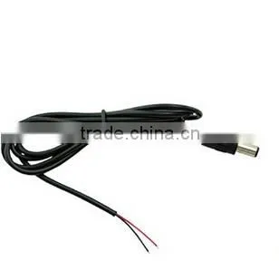 Dongguan Factory 2.1 x 5.5mm DC Power Pigtail MALE Cable Cord Lead for Car Rearview Monitor Camera System Video CCTV LED Lights