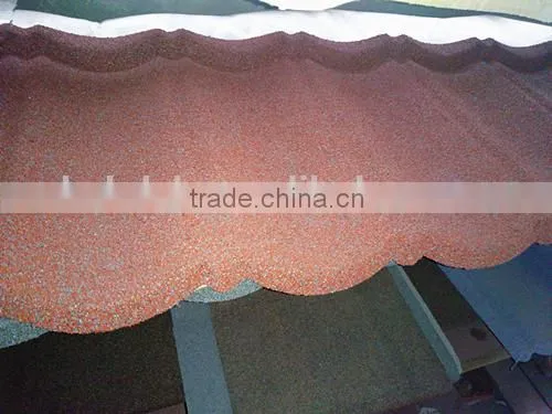 Metallic Colorful Sand Coated Steel Roofing Tiles photo-4