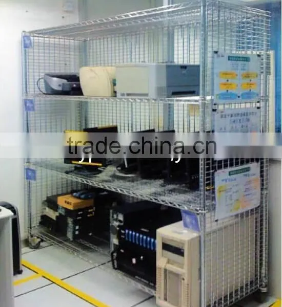 Chrome Wire Mesh Security Cage for Clean Room,Wire Shelving Cage photo-3