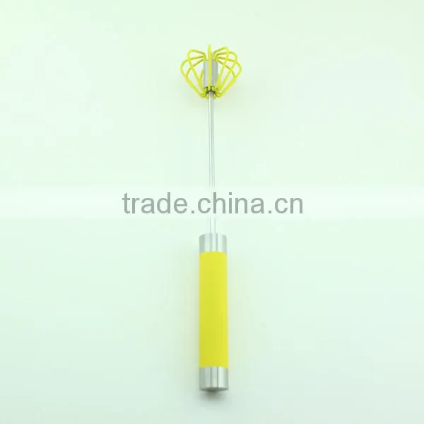 14'' Silicone Hand Mixer Hand Push Down Egg Beater photo-5