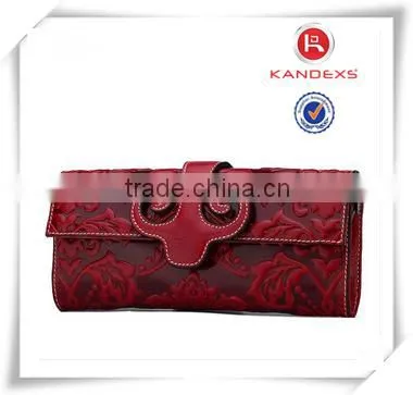 New Fashion Vintage Leather Women Wallet Evening Bag