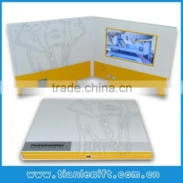 Hardcover 7.0 Inch LCD Video Book Video Gift Card Video Mailer With Touch Screen and Wifi