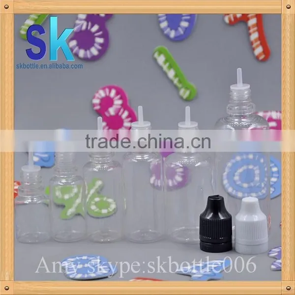 5ml 10ml Clear PET Plastic e Liquid Bottle With Childproof Lid photo-3