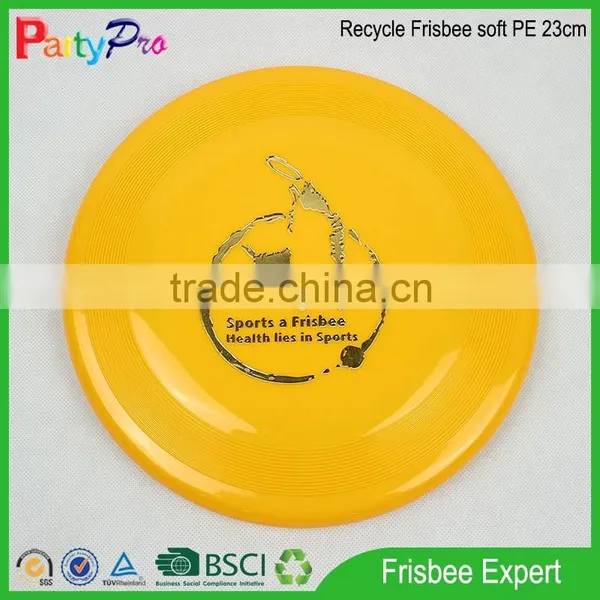 Philippines Market 2015 BSCI Factory Cat Toys for Kids Soft PE 23cm Dia Plastic Frisbee for Sales photo-5