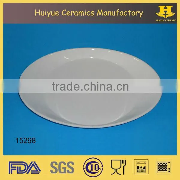Oval Plate, Ceramic Oval Plate, Restaurant White Oval Dinner Plate photo-3