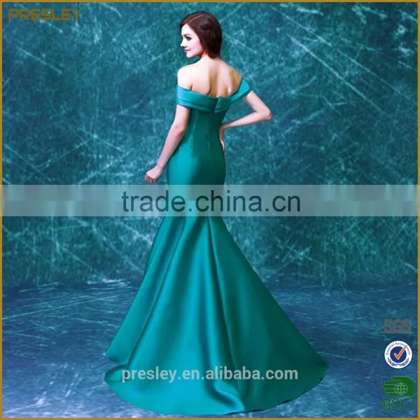 Sexy Fashion Floor Length Mermaid Deep V Neck Wedding Party Dress 2016 photo-3