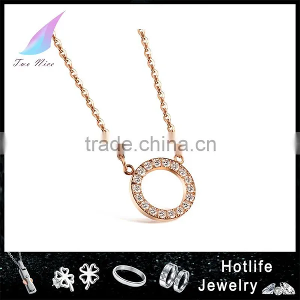 New Products 2016 18K Rose Gold Plating Personalized Custom Pendants for Lady