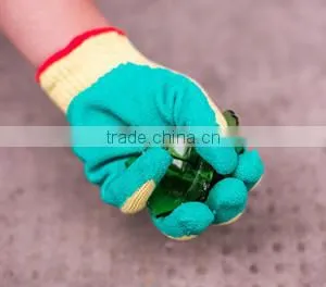 Seeway High Quality Industrial Green Latex Palm Coated Aramid Liner Cut Resistant Gloves With Best Price photo-3