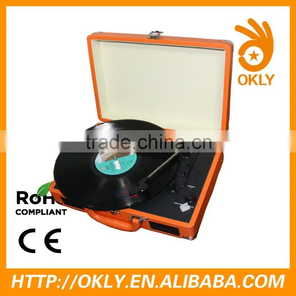 Suitcase Turntable Record Player With 3 Speeds photo-2