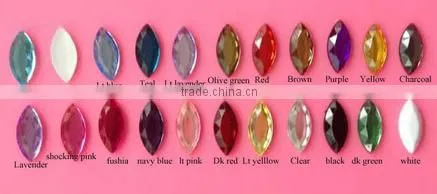 2016 New Rhinestone Applique Sash for Bridal Wedding Dress Hair Accessory 22 Stock Colors(RM-1001) photo-2