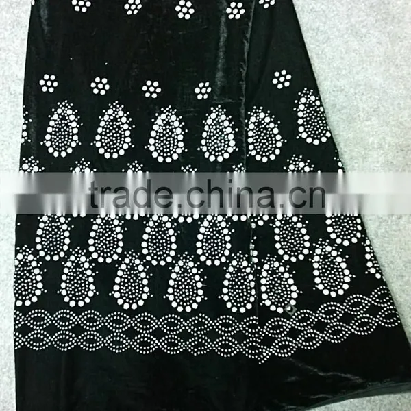 Nigeria Velvet Lace Lace Velvet Dresses of Pakistan Velvet Evening Dresses With Lace Pictures photo-6