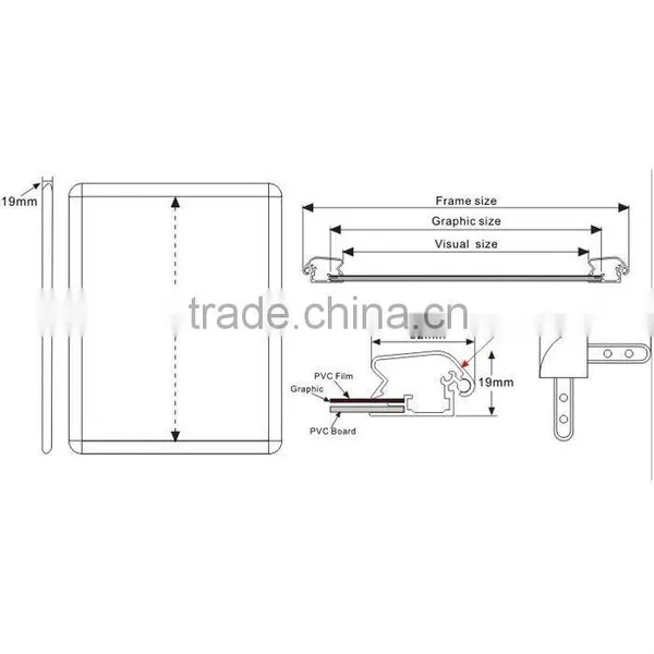 A4 Poster Frame Aluminum Photo Frame&foamed Pvc Panel Manufacturer photo-3