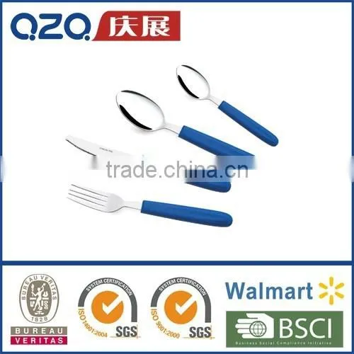 Stainless Steel Tableware With Plastic Handle T025