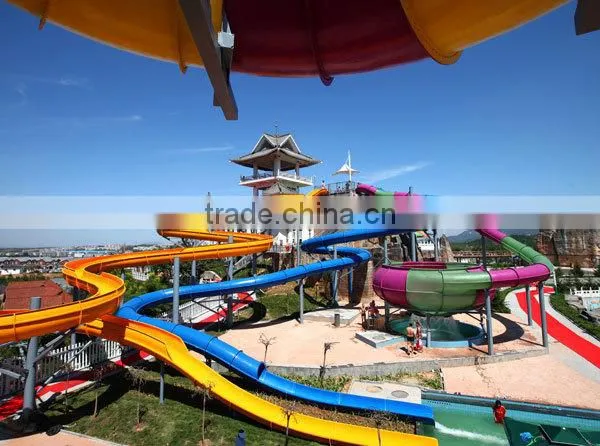 Water Park High Speed Fiberglass Trumpet Slide photo-3
