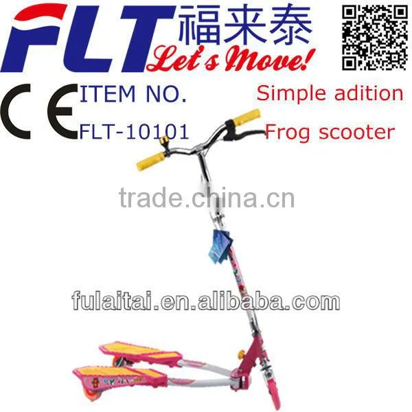 2013 New Type Aluminum Flicker 3 Wheel Frog Scooter With Good Quality