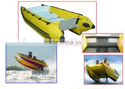 3.8m High Speed Rowing Boat CE Inflatable Boat for Water Leisure