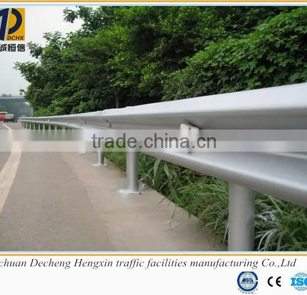 Two-beam Hot Rolled Plastic Spray Guard Rail,two Beam Highway Guardrail,crash Barrier