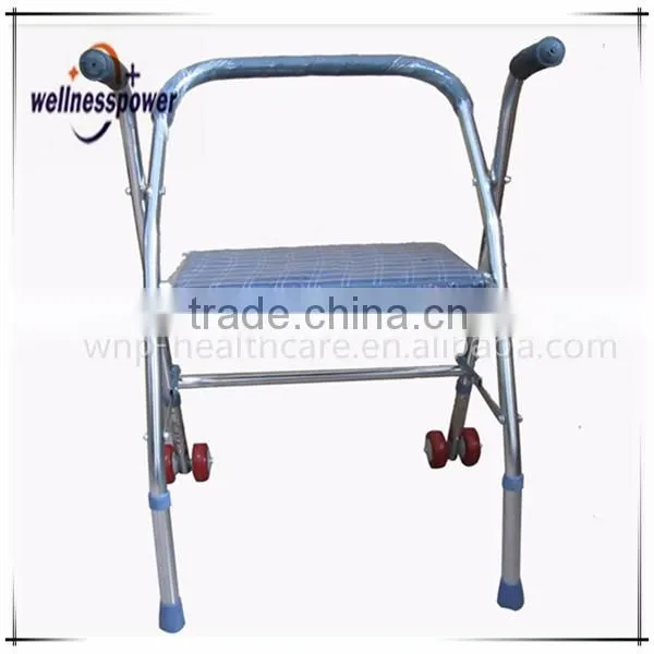 Aluminum Folding Rollator Walker With Wheels for Elder