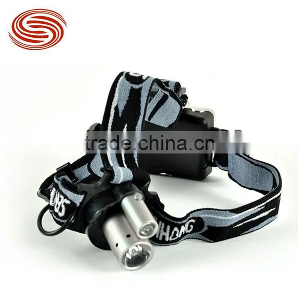 Wholesale Headlamp Outdoor Bright Headlights Fishing Lights of Double-barreled Headlamps Riding Lights Hunting Lights 10pcs/Lot
