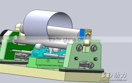 Hydraulic Plate Rolling Machine, Large Size Rolling Machine With 3-roller W11S-60x3000