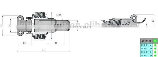 2014 Wholesales SK3-011 Spring Tight Draw Latch photo-3