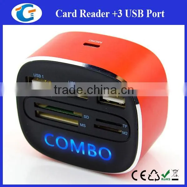 Usb 4 Port Mini Hub Driver With Customized Led Lighting Logo photo-2
