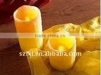 LED Timer Wax Candle Wavy Shape Dripping Wax