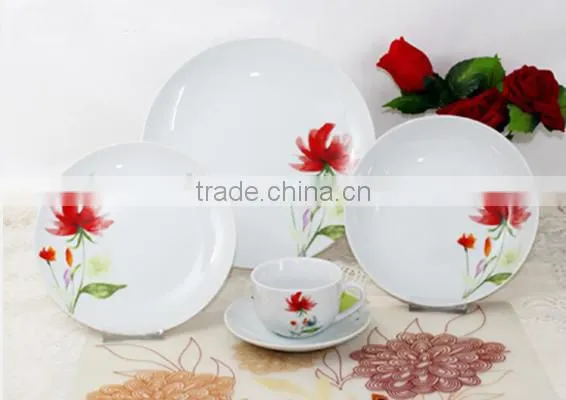 20 Piece High Quality Coupe Shape Porcelain Dinner Set,valentine Dinnerware Set photo-6