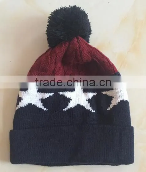 Popular Star Pattern Winter Knitted Hat