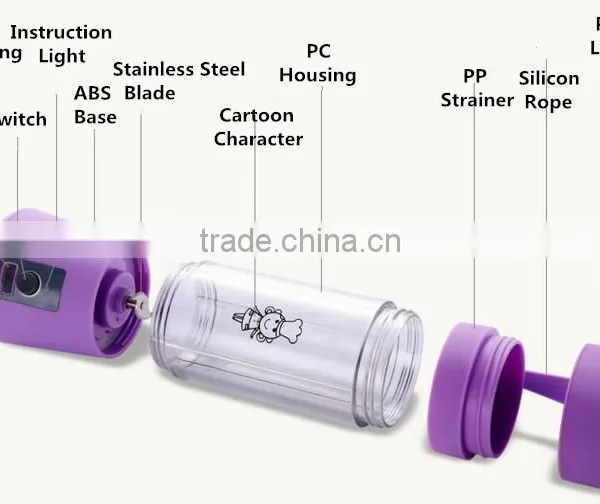 New Products 2016 Mini Portable Slow Juicer Machine Blender Cold Press Juice Extractor photo-2