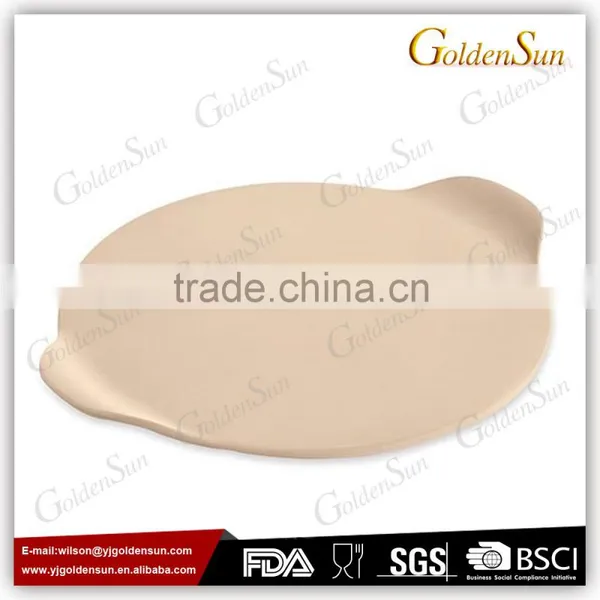 Food Glade Round Pizza Stone With Handles On The Sides