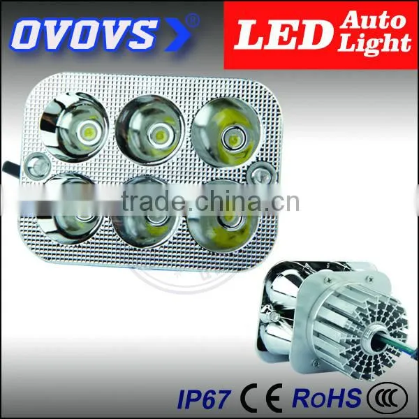 Ovovs Super Bright Square 12v 18w Led Headlight Motorcycle Interior/flashing/spotlight photo-6