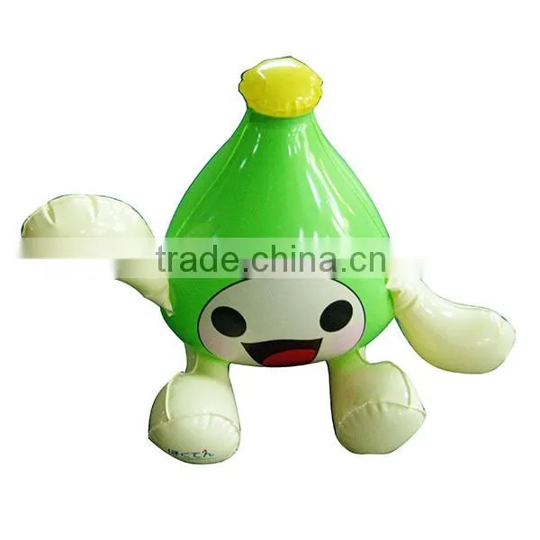promotional waterdrop shape mascot kids inflatable cartoon toy