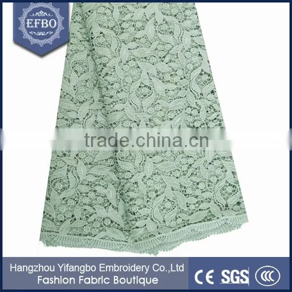 Mint Green African Lace Fabric For Wedding / 2016 Newest African Fabric Wholesale