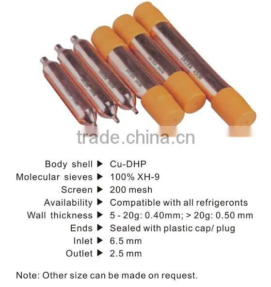 Copper Filter Drier Refrigeration Copper Drier Tilter for Refrigeration Parts
