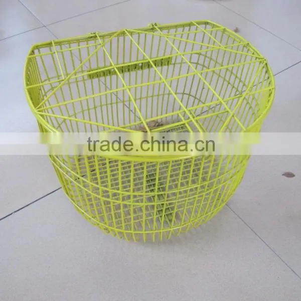 Yellow Powder Coating Metal Bike Basket photo-2