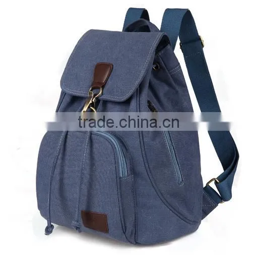 Hot Selling Custom Canvas Drawstring Backpack Bag photo-4