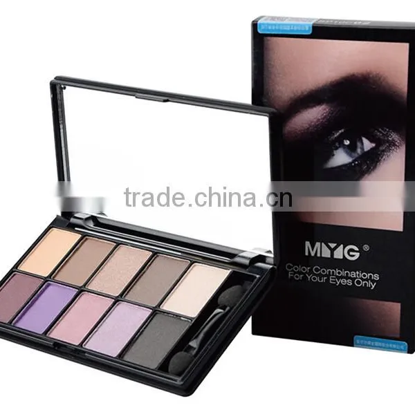 MYG 10 Colors Eyeshadow Palette Smoky Eyes Makeup Matte Eyeshadow Palette photo-2