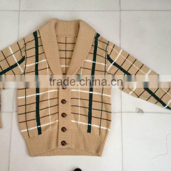 ASM-359 Men's V-neck Cardigan With Long Sleeves