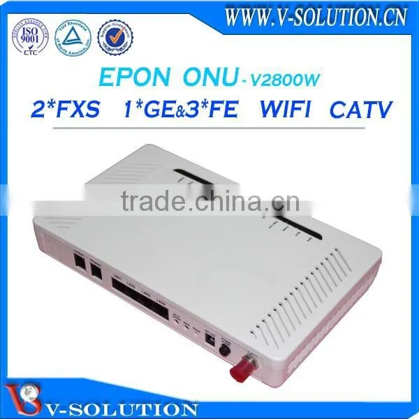 EPON Ftth 2fxs + 3fe + 1ge Voip Catv Wifi Onu Modem photo-3
