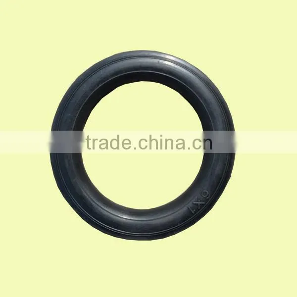 6"X1" Solid Rubber Tire With Rib Tread