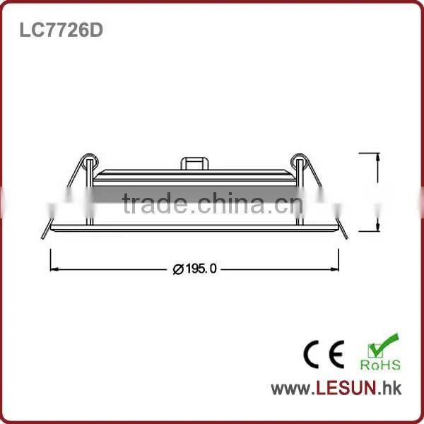 15W Recessed Led Round Panel Downlight LC7726D photo-2